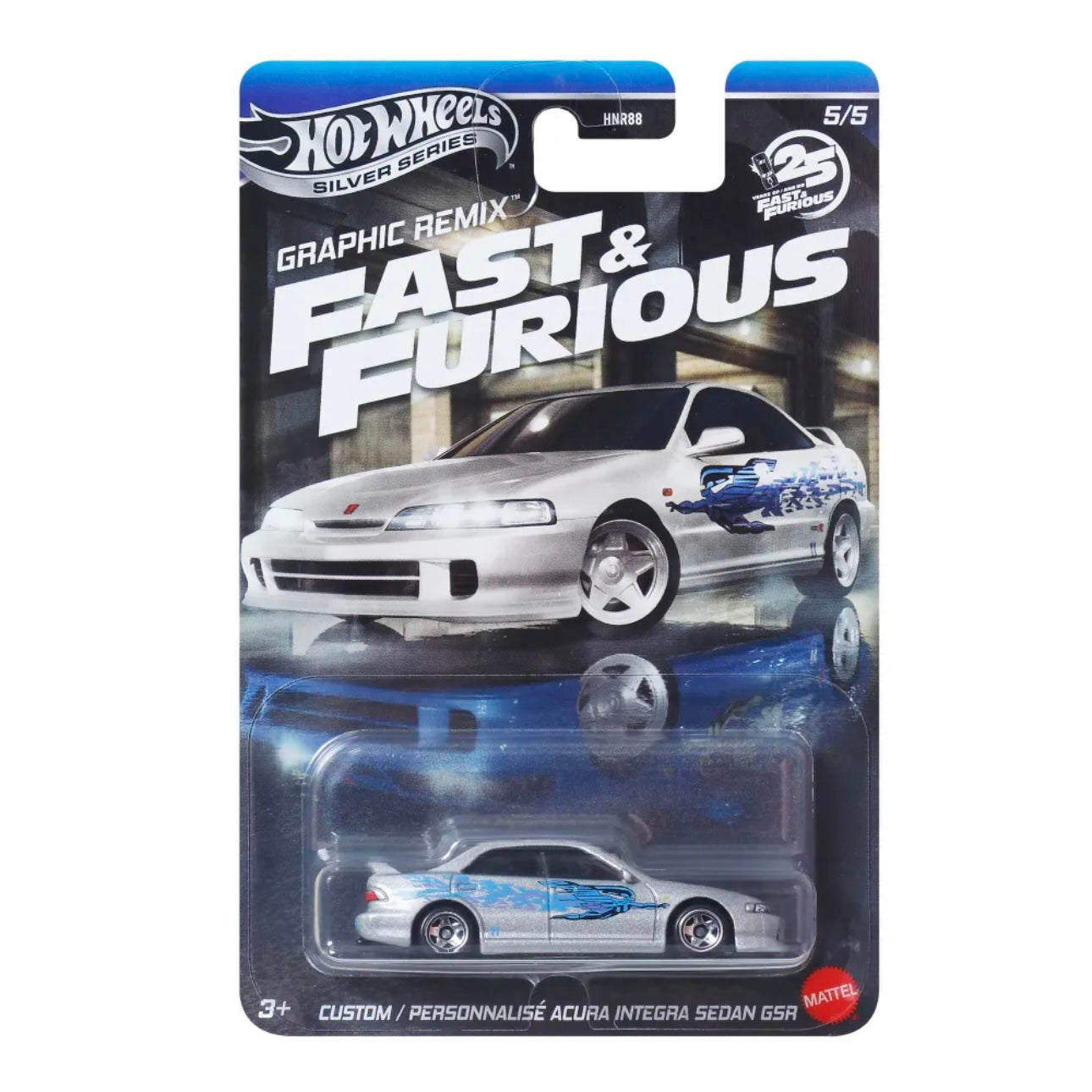 Hot Wheels Premium - Fast & Furious Graphic Remix (2025) - Custom Acura Integra Sedan GSR