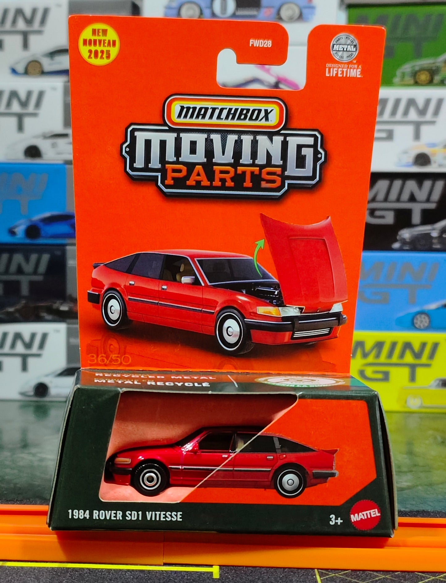 Matchbox Moving Parts - 1984 Rover SD1 Vitesse front view