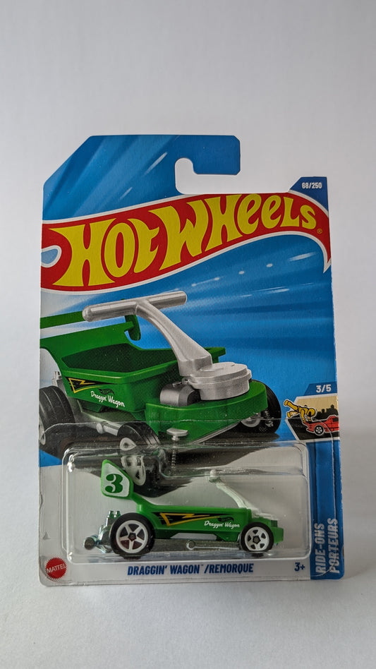Hot Wheels Draggin' Wagon toy car in packaging on a white background