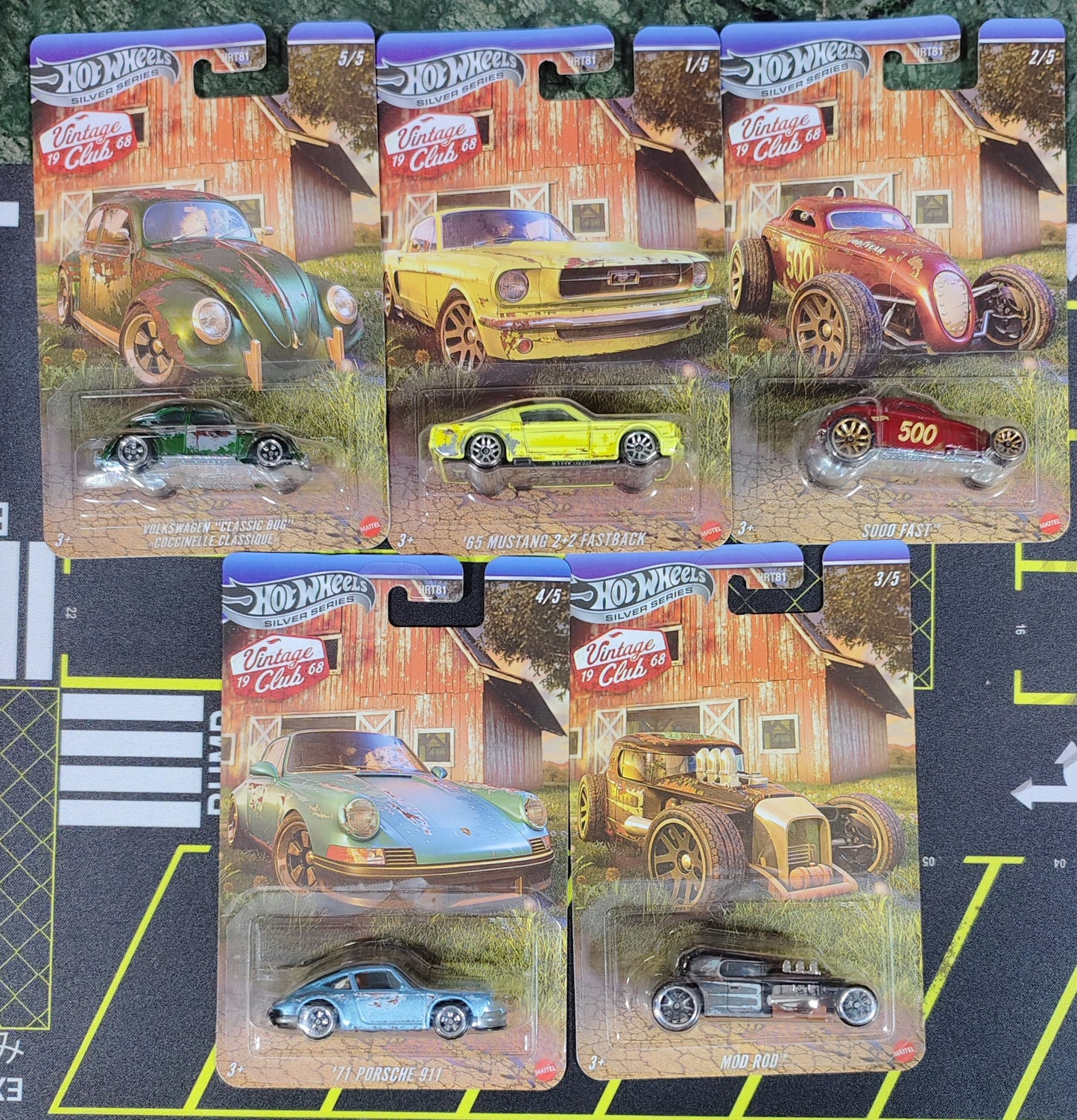 1968 Vintage Club Set of 5 front view