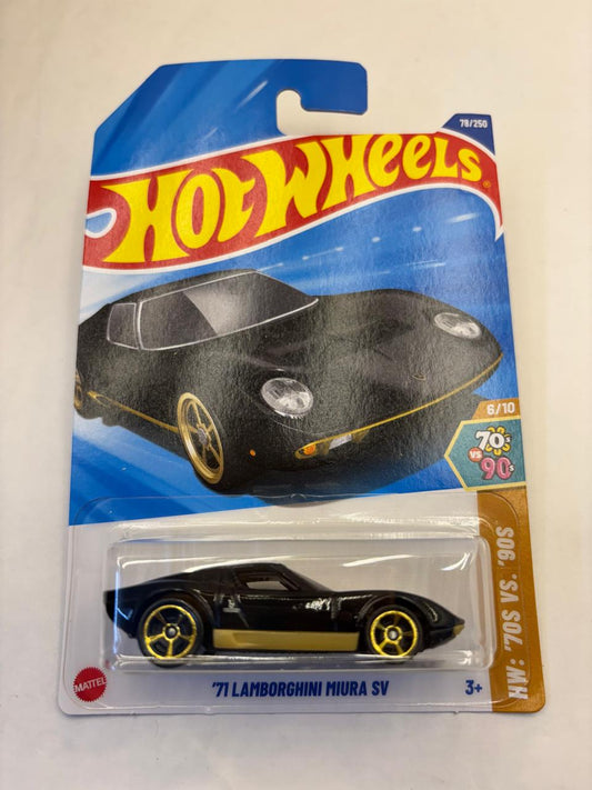 HotWheels 2017 HW 70s Vs 90s – '71 Lamborghini Miura Sv (Mainline).