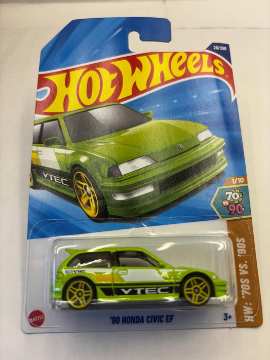 HotWheels 2013 HW 70s Vs 90s – 90 Honda Civic EF (Mainline).