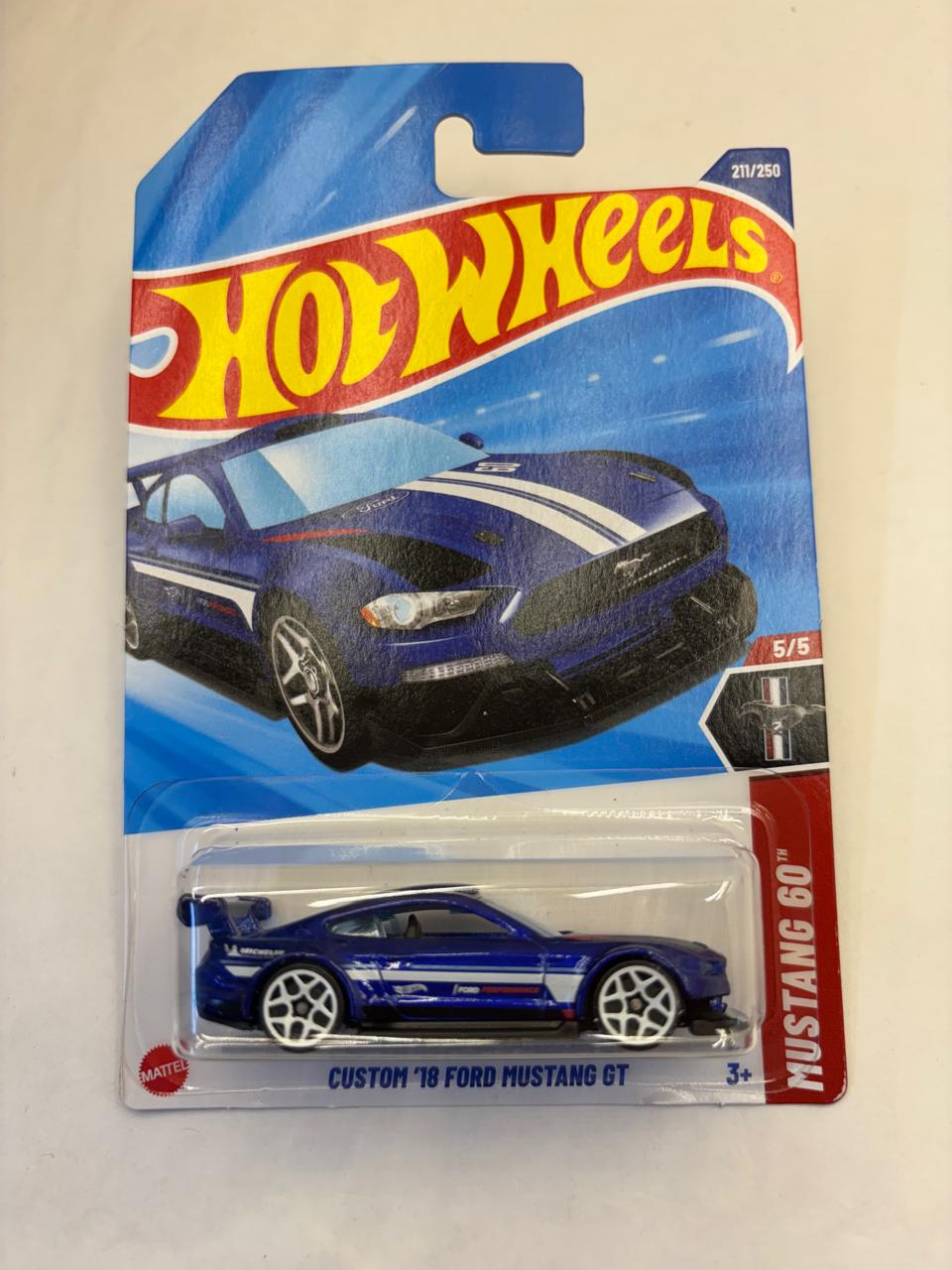HotWheels 2018 Mustang 60th – Custom '18 Ford Mustang GT (Mainline).