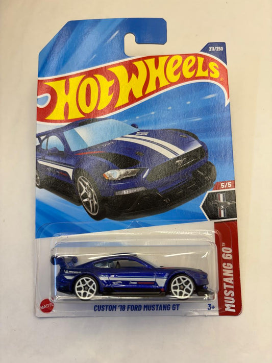 HotWheels 2018 Mustang 60th – Custom '18 Ford Mustang GT (Mainline).