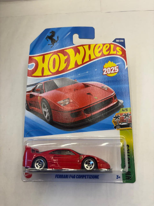 HotWheels 2025 HW Exotics – Ferrari F40 Competizione (Mainline).