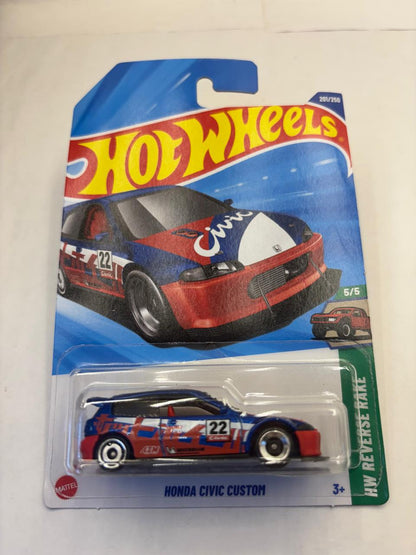 Hot Wheels ’73 Honda Civic Custom + Skull Shaker