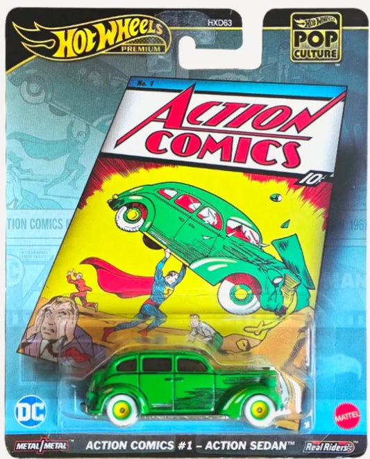 Hot Wheels Premium – ACTION COMICS #1: Action Sedan