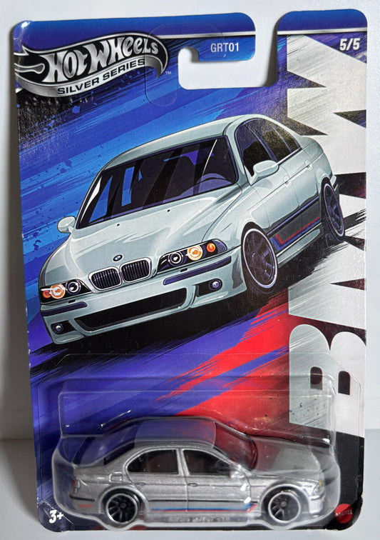 Hot Wheels BMW M5  Silver Series front View