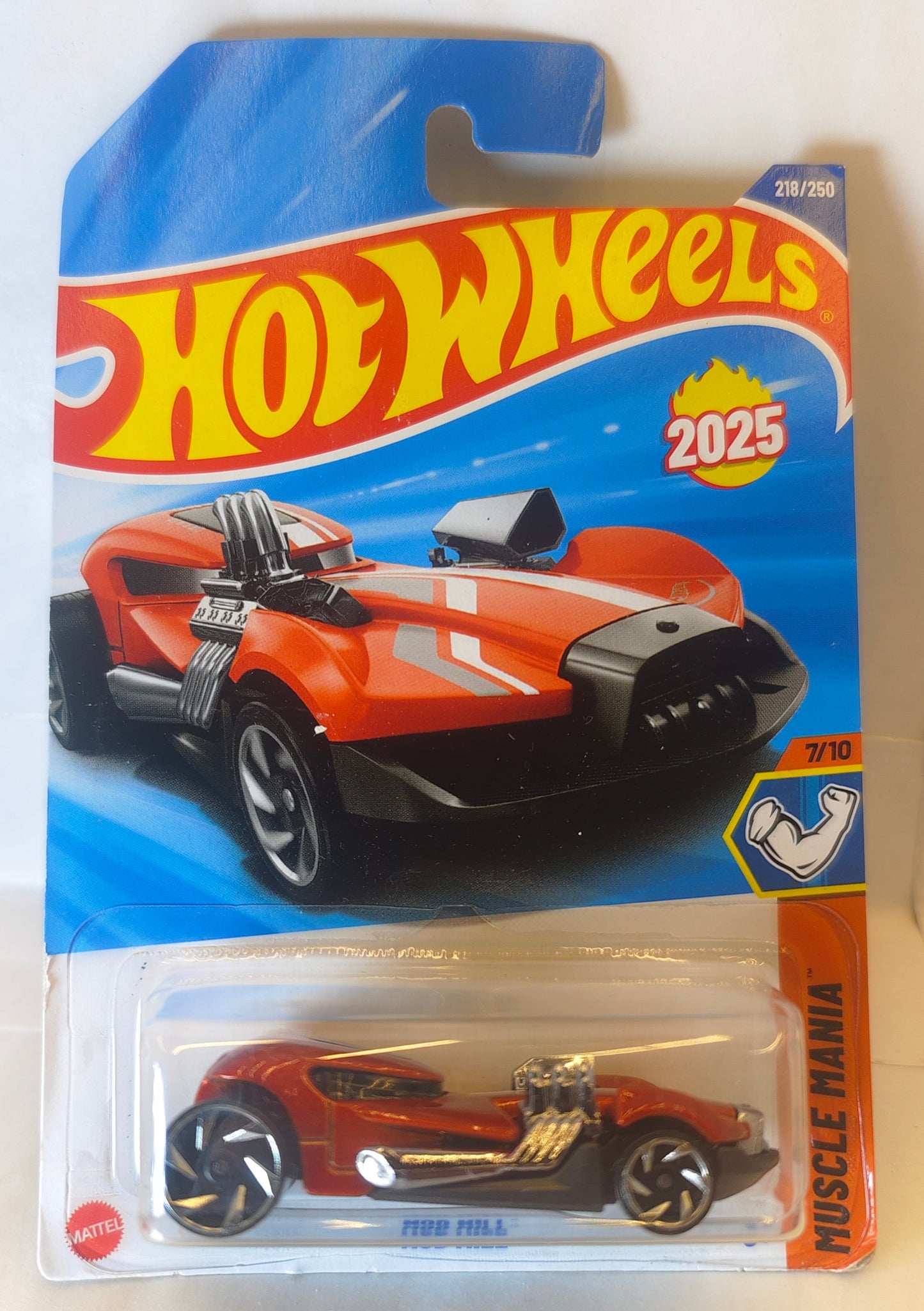 Hot Wheels  Hot Wheels Mod Mill from the Muscle Mania car in packaging on a white background Front Package