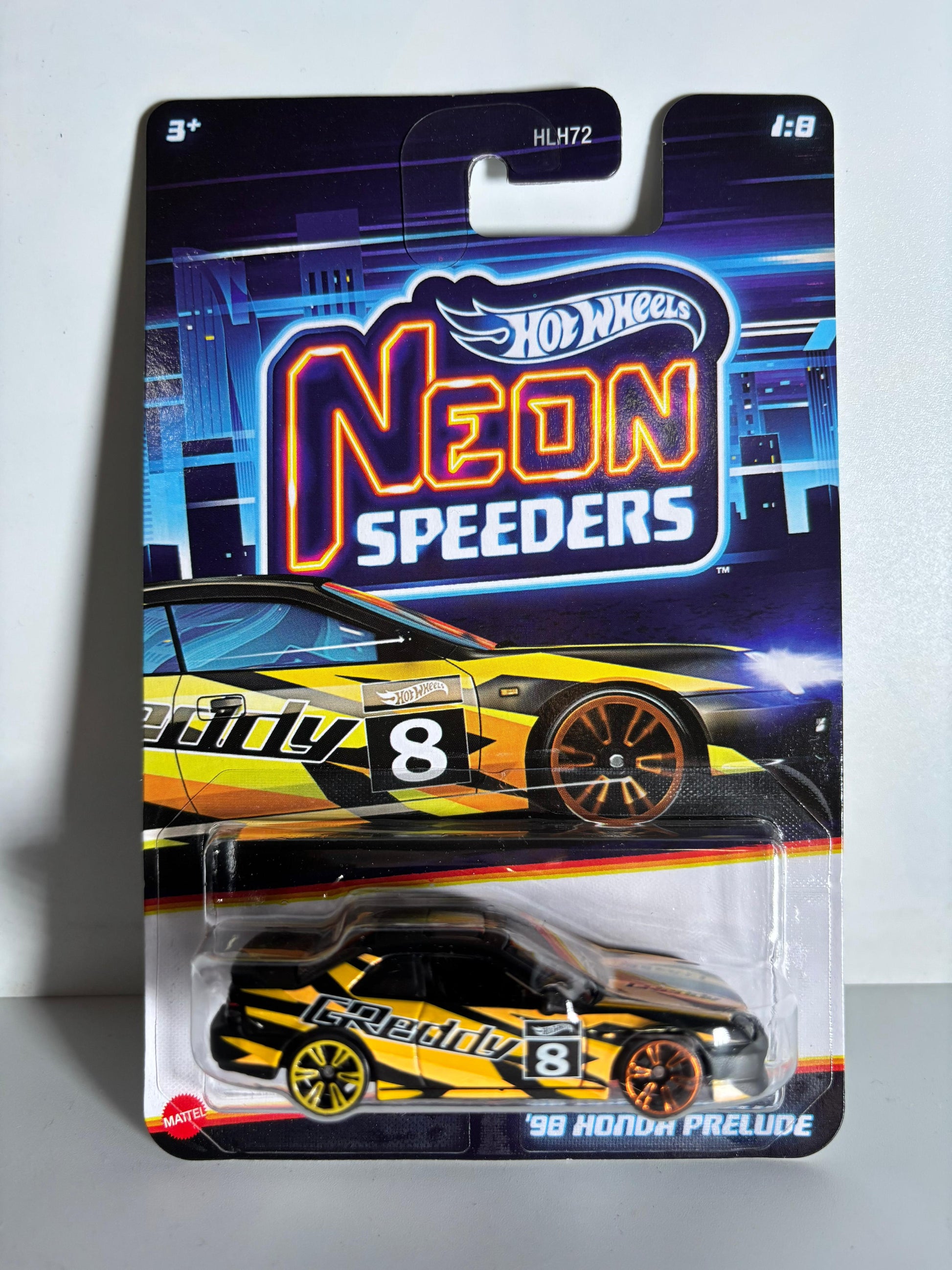 Hot Wheels Neon Series – ’98 Honda Prelude

(1:64 Scale Diecast Collectible | JDM Classic with Neon Edge)