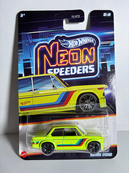 Hot Wheels Neon Series – BMW 2002  (1:64 Scale Diecast Collectible | Euro Classic with Neon Twist)