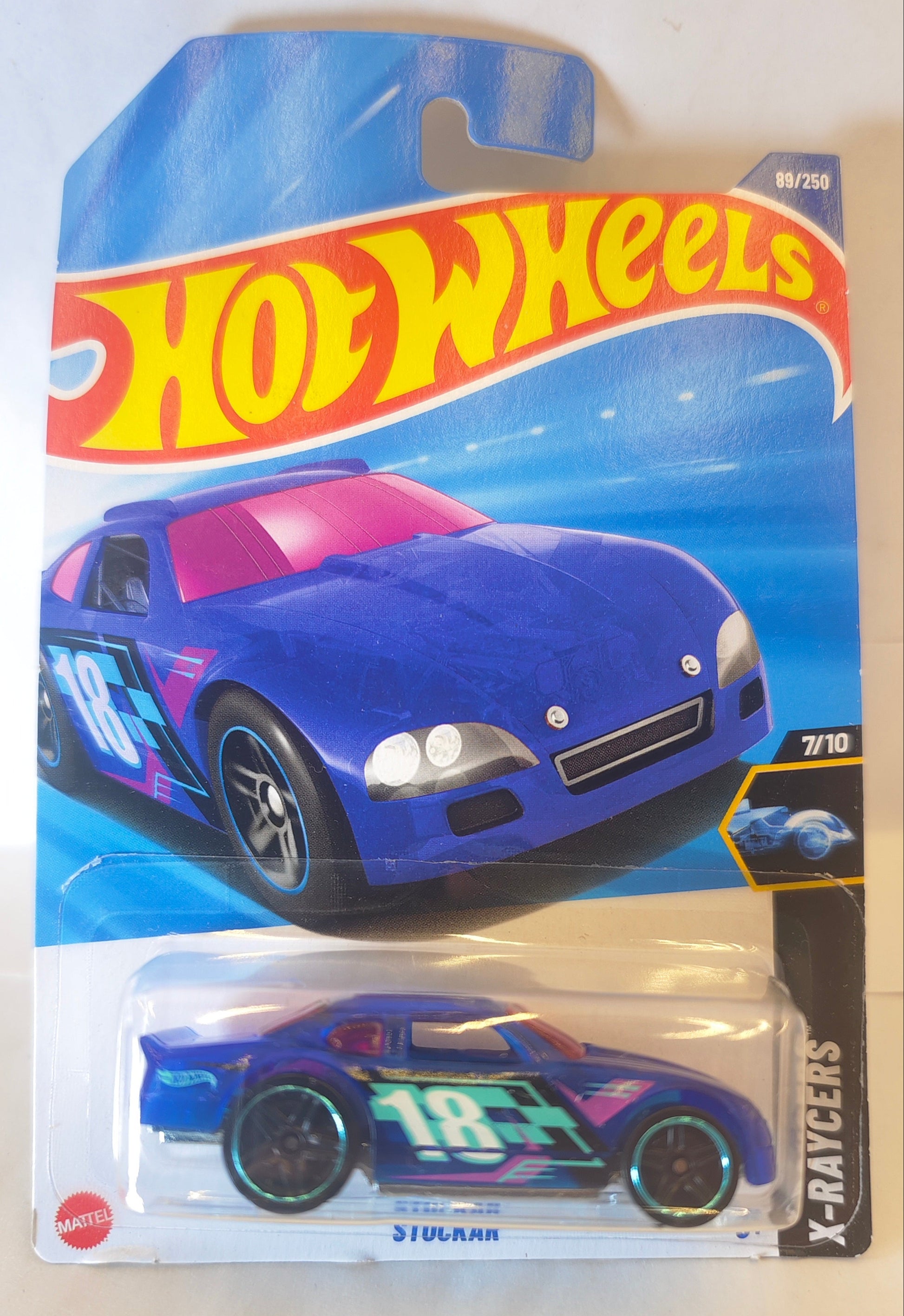 Hot Wheels toy car in packaging on a white background