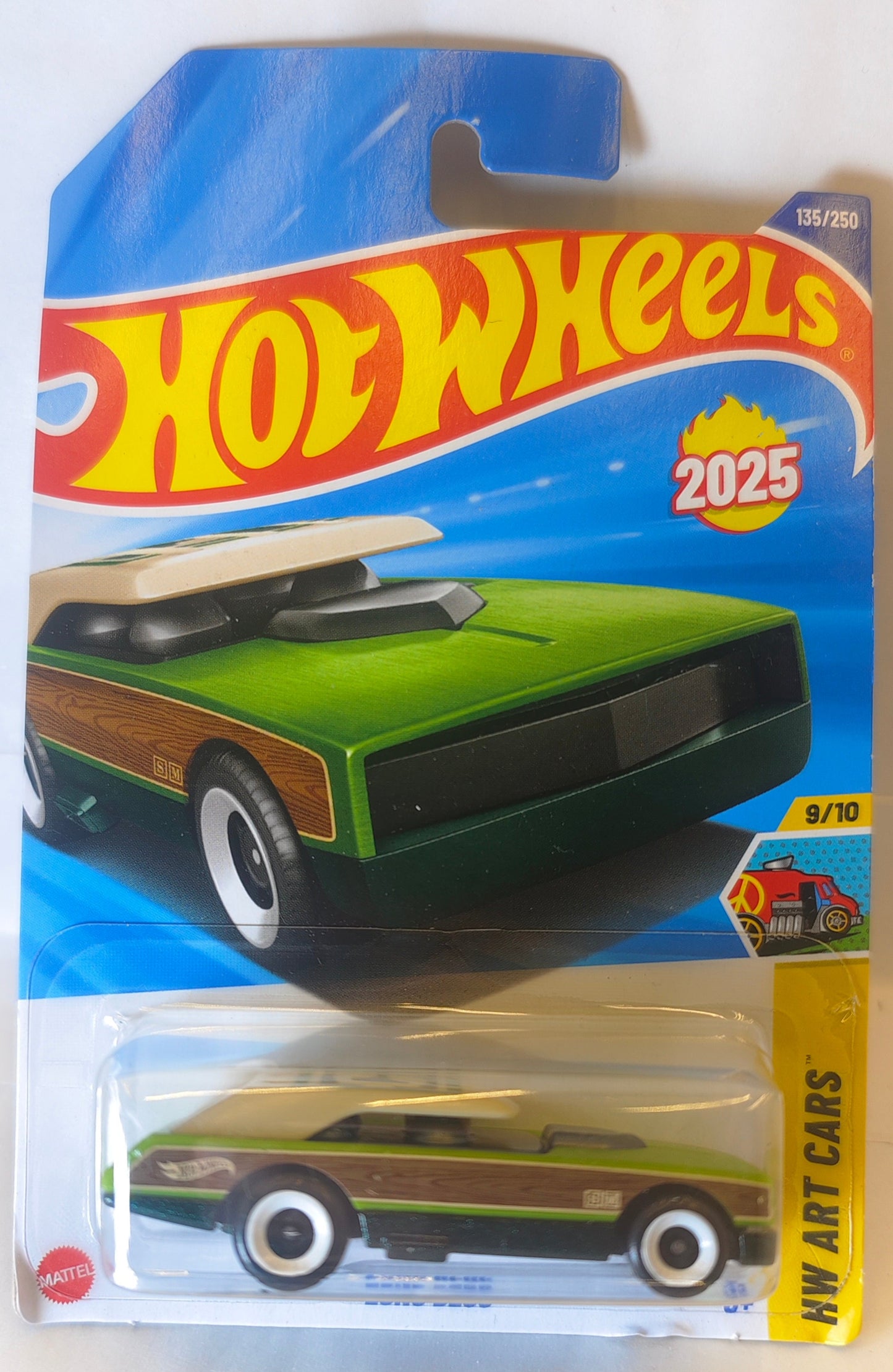 Hot Wheels Long Bloc HW ART CARS in packaging on a white background Front Pack