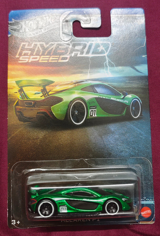 Hot Wheels McLaren P1 India, Hybrid Speed Silver Series, McLaren P1 Diecast 1:64, Hot Wheels Hybrid Hypercar, Diecast Bharat McLaren Collection