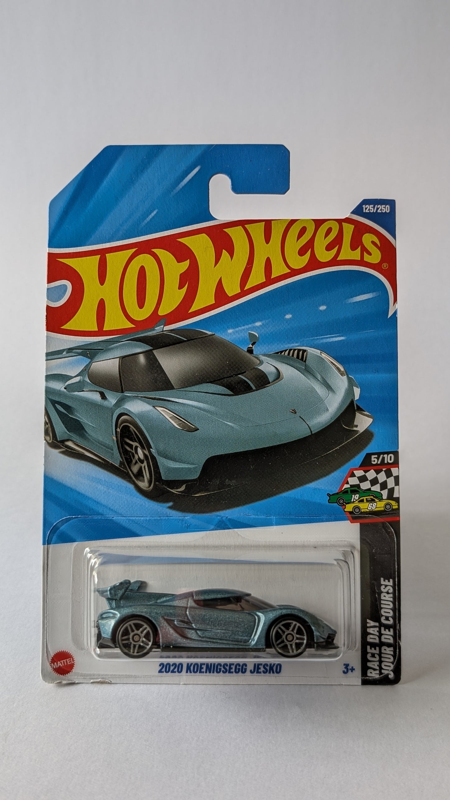 Hot Wheels toy car in packaging on a white background