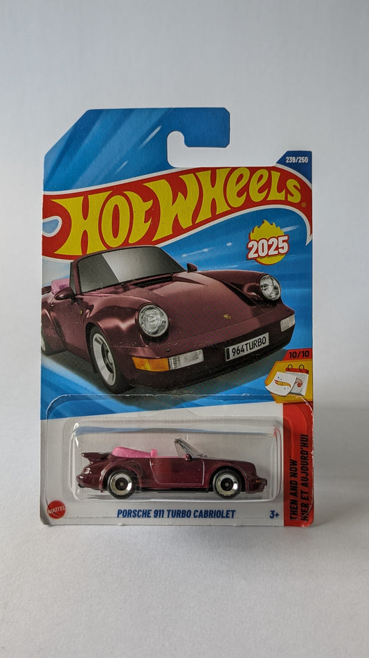 Hot Wheels Porsche 911 Turbo Carrera toy car in packaging on a gray background