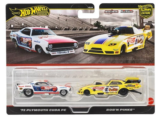Hot Wheels Premium Dual Pack - 72 Plymouth Cuda FC & Rob'n Pinks