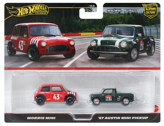 Hot Wheels Premium Dual Car pack - Morris Mini & 67 Austin Mini Pickup(Imported)